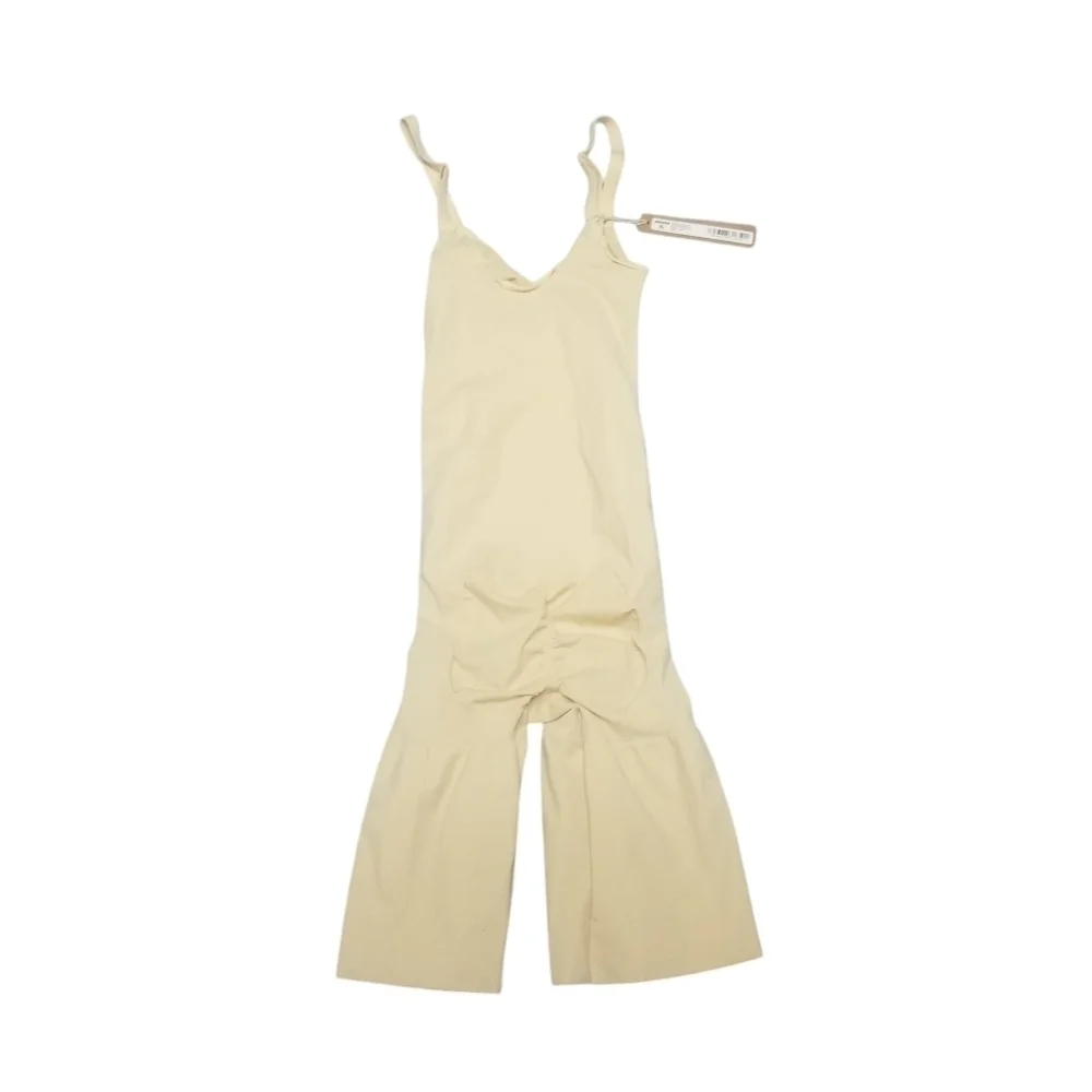 Skims Everyday Sculpt MID THIGH BODYSUIT Top Shapewear Sand Tan Small NWT